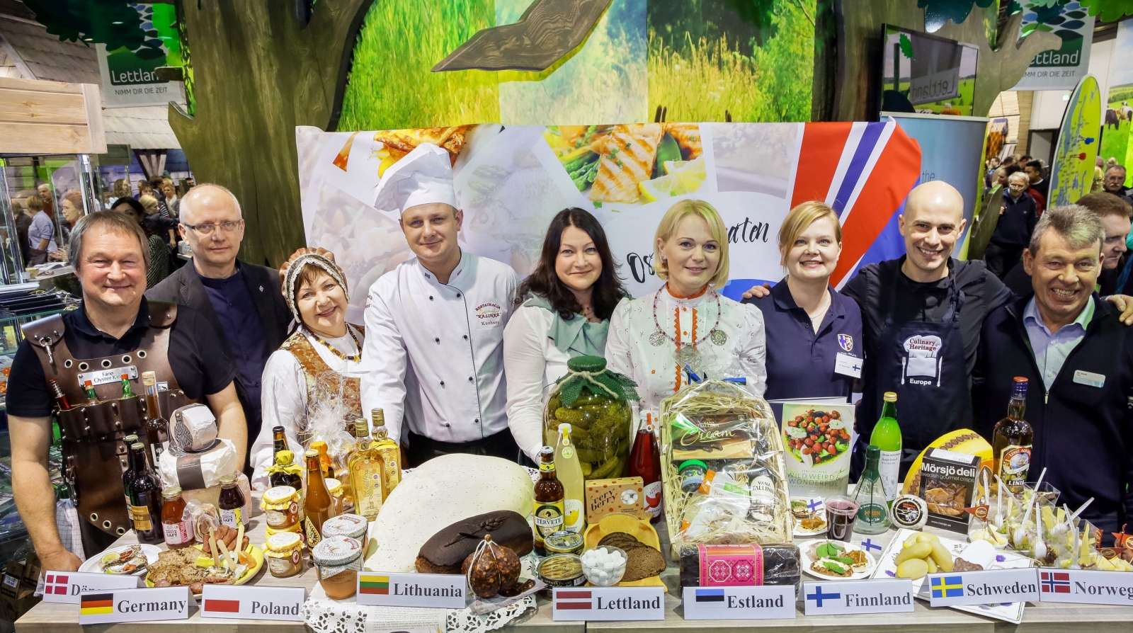 Baltic Sea Culinary Routes first presentation in Grüne Woche 2015, Berlin, Germany